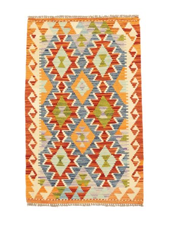 Handgewebt Kelim Afghan Old Stil Teppich 78X121