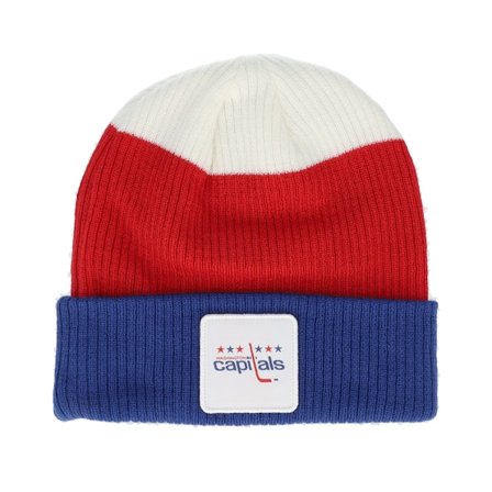 Fanatics - Washington Capitals Showboat Deep Royal/Red/White Cuff Cuff Blue Beanie - NHL @ Hatstore