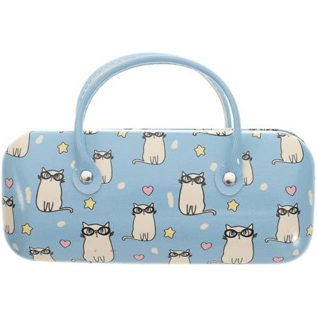 Koriste-esineiden säilytyslaatikot Lasien säilytyslaatikko Kannettava lasikotelo Kahva Aurinkolasikotelo Silmälasit Little Cat Love 16X7X5CM