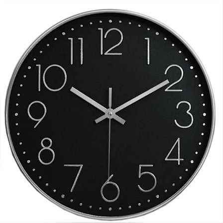 Väggklocka Tyst 12 Tum Stor Icke Tickande Väggklockor För Kök Vardagsrum Sovrum