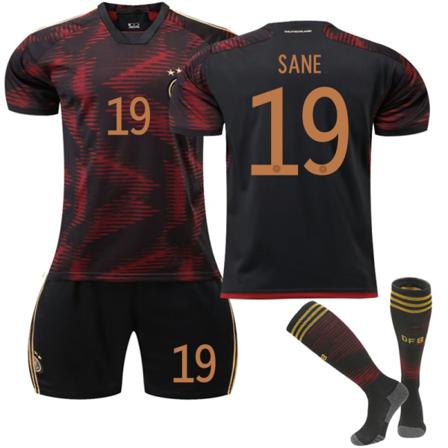 2022 Qatar World Cup Tyskland Borta Fotbollströja Set 2xl