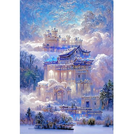 5D Diamantmålning Elf World 30x40cm Stil 11