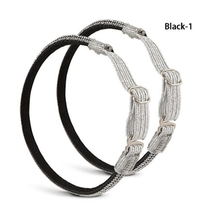 2 Par Dam Skosnören Bunt Skosnören SVART-1 SVART-1