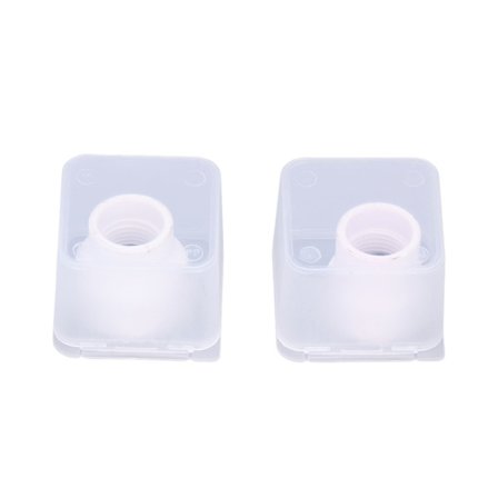 2 stk. TIG svejsekopper 12#/14# keramisk dysemundstykke tilbehørssæt til WP9/17/18/20/25/26 (hvid)