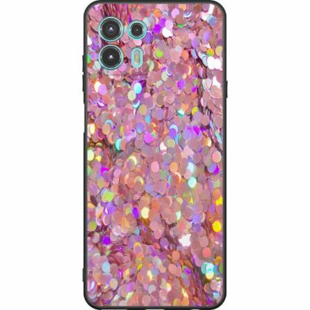 Motorola Edge 20 Lite Svart Skal Glitter