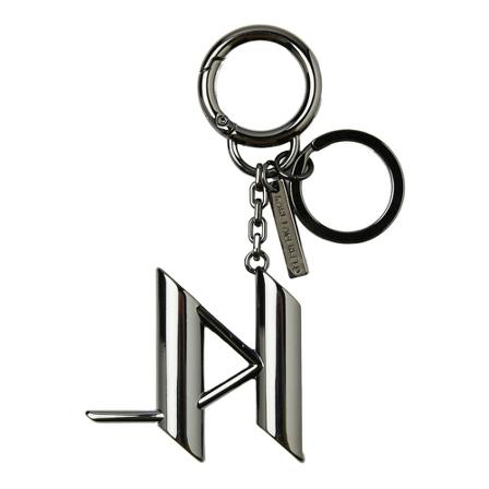 Karl Lagerfeld Monogram Keychain Grå, Dame Nøgleringe, Størrelse: ONE Size