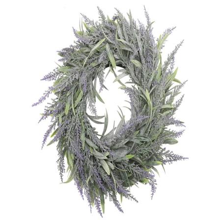 32cm Dörrhängande vägg Fönster Blomma Gröna Löv Krans Hem