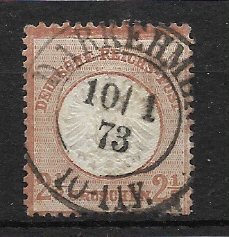 Tyske Rige 1872 - AFA 21 - Stemplet