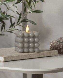 LED Pöytäkynttilä Dot Harmaa