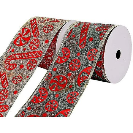 2 Rullar Julband för Presentinslagning Godis Dekoration