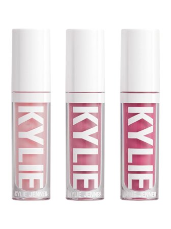 Kylie Cosmetics Lipstick Set Set cont.: Plumping Lip Gloss N° 361 Pink Trouble 3,22 ml + Plumping Lip Gloss N° 362 Rose Temptation 3,22 ml + Plumping 