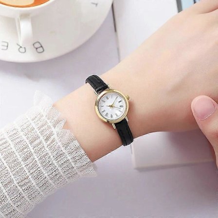 Retro Ruskeat Naisten Kellot Laadukkaat Pienet Naisten Rannekellot Vintage Nahkakello Muotimerkki Naisten Kvartsikello