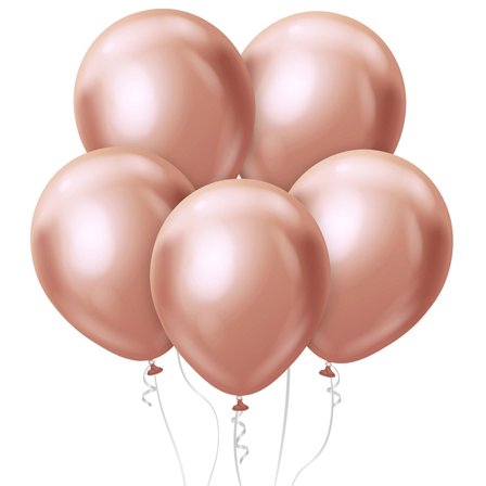 Platinum Ballonger 7-pack Roséguld - Kalaslagret.se