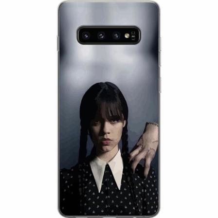 Samsung Galaxy S10 Genomskinligt Skal Wednesday Addams