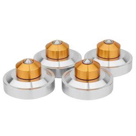 Aluminium Isolationspigge Fødder Stand Dæmper Pad til Hifi Audio AMP Kabinet Højttaler Pladespiller