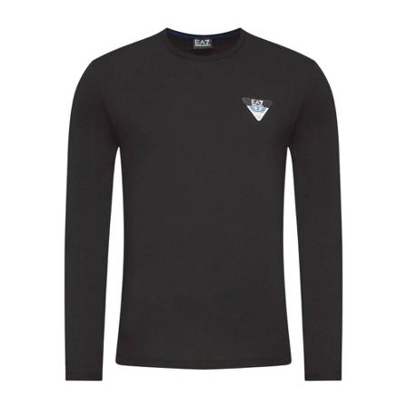 Emporio Armani EA7 Long Sleeve Tops , Zwart , Heren , Maat: 2XL