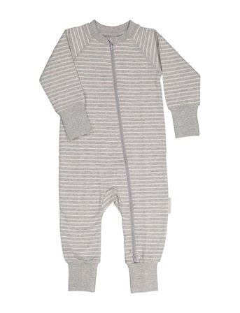 Two Way Zip - Pyjamas Classic Pyjamas Sie Jumpsuit Grå Geggamoja*Betinget Tilbud