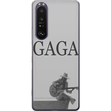 Kompatibel Mobilcover til Sony Xperia 1 III Stitch omgivet af blåbær med sød kawaii-stil teddybjørn