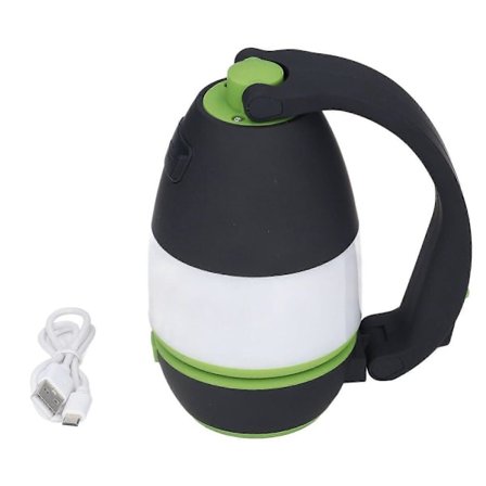 Campinglampa, USB-uppladdningsbar, ficklampa, powerbank