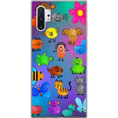 Yhteensopiva Puhelinkuori Samsung Galaxy Note10+ Little Scribble Friends