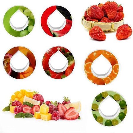 Smakskapsler for 650 ml smaksatt vannflaske, 6 luftflaske-smakskapsler, vannaroma-kapsler for trening, løping utendørs, gjenbrukbart tilbehør til 