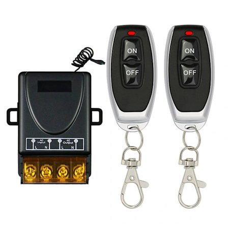 Trådløs fjernbetjening til 30A højeffekts trefaset elektrisk pumpemotor Envejs fjernbetjening kan trænge igennem væggen - 2 stk.