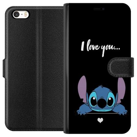 Apple iPhone 5 Lompakkokotelo Stitch Min Rakastan Sinua