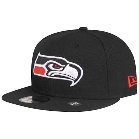 New Era 9Fifty Snapback Cap - Seattle Seahawks svart / röd