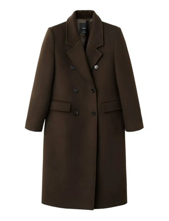 Mango | Double-Breasted Wool Coat | M