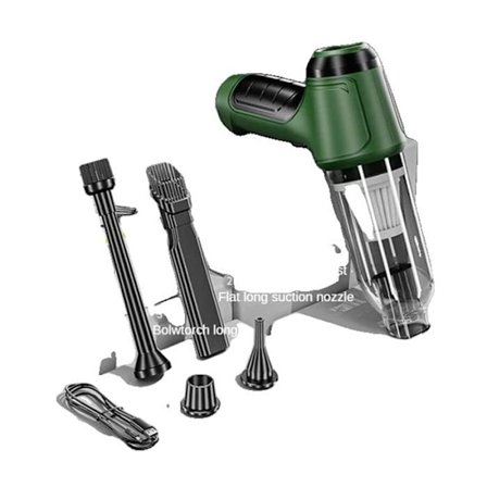 Bil støvsuger, 9000Pa sugekraft, filterløs og bærbar, 9000Pa grønn