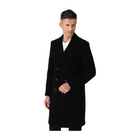 Mauro Grifoni, Double-Breasted Coats Zwart, Heren, Maat:M