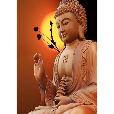30x40cm 5D DIY Diamantmålning Full, Buddha Staty Serie#O, DIY Diamant Strass