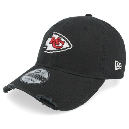 New Era - NFL - Black - unconstructed - Cap - Kansas City Chiefs NFL Wash 9TWENTY Black Dad Cap - Hatstore