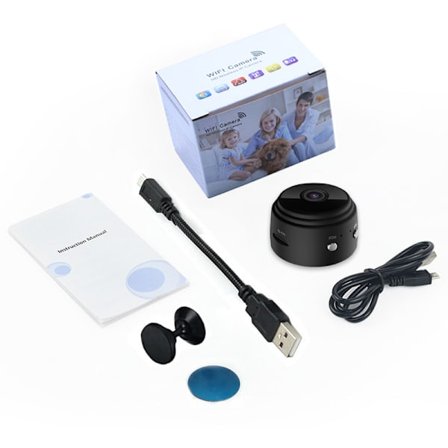 2x Trådlös utomhuskamera, fågelholk med 720p kamera nattversion Wifi-kamera, svart