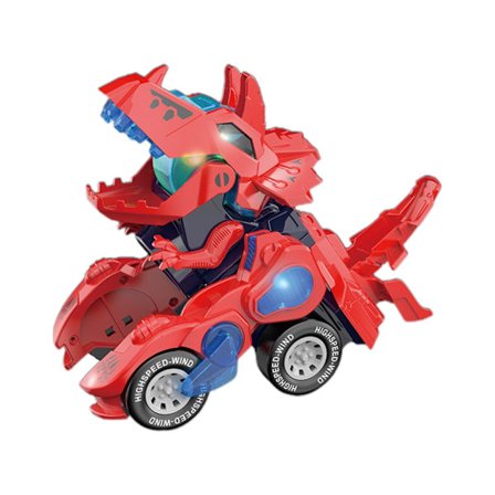 2-i-1 Deformationsbil Monster Trucks Dinosaur-simuleringsmodel Kollisionstransformation Inertial Køretøj Drengelegetøj Gaver