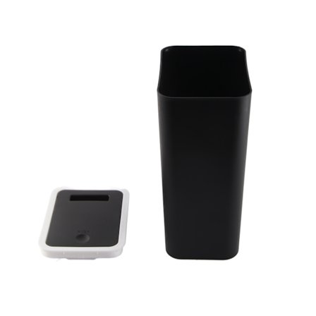 Husholdningsspande Forseglet Stor Kapacitet Lugtfri Med Tryk Top Plastspand Til Hjem Køkken Stue Badeværelse Sort