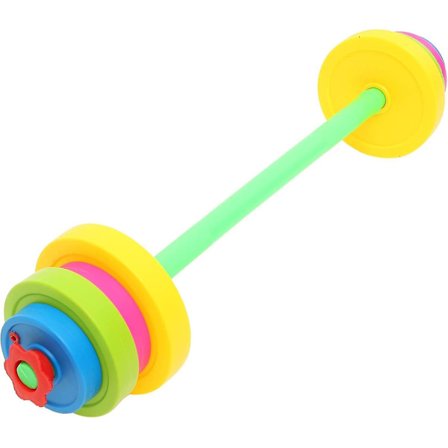 Barbell for barn, justerbar vektsett for barn, lekeøvelse, treningsstudio for nybegynnere, trening, vektløfting og styrkeløfting [DmS]