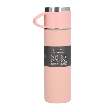 500 ml rustfri stål vakuumisoleret rejsekrus, pink