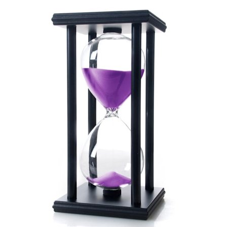 60 minutters timeglass, tregulv timer