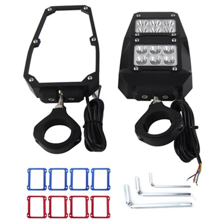 UTV-sivupeili 360 asteen säädettävyydellä ja LED-valoilla, sopii Polaris RZR/Rangerille