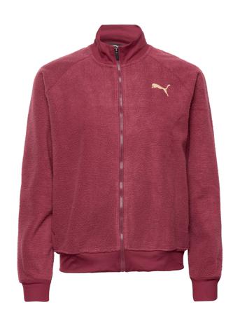 Puma Fit Sherpa Jacket Sweatshirts & Hoodies Fleeces & Midlayers Rød PUMA
