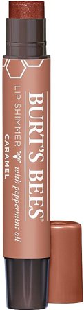 Burt's Bees Lip Shimmer Strawberry Caramel, Skincare, Ansigtspleje, Læbepleje