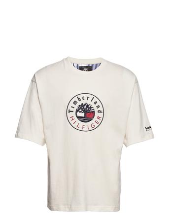 Thxtbl Ri Logo T Shirt Ss Cream Tommy Hilfiger