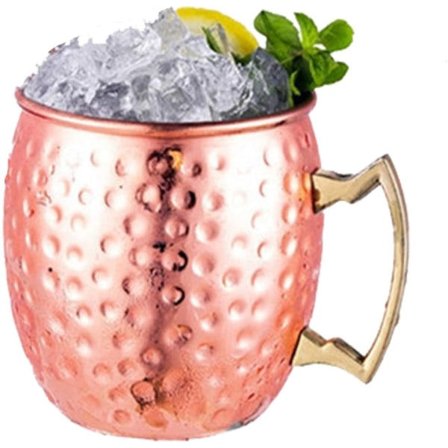 IC Tillbehör till cocktailglas i rostfritt stål, Moscow Glass, Kopparglas, Bar Cocktail Glass