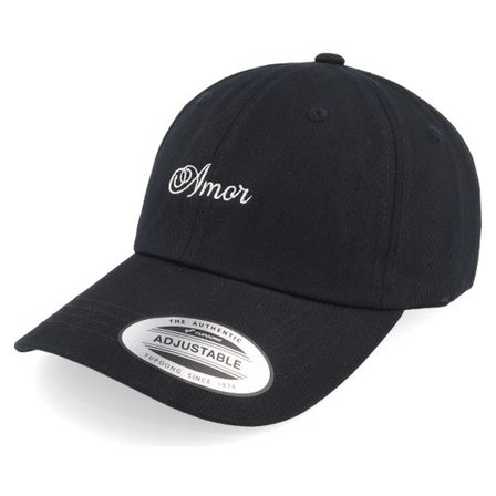 Iconic - Svart unconstructed Keps - Amor Dad Cap @ Hatstore