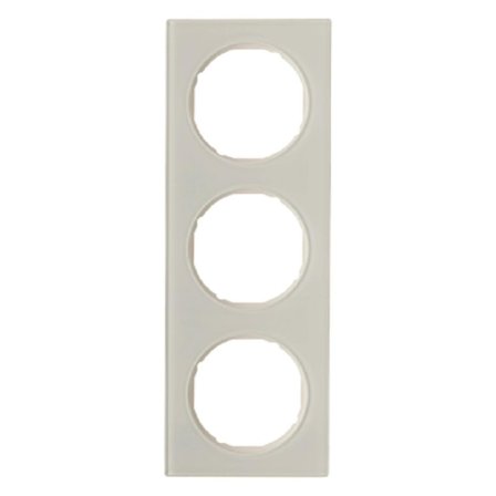 Hager 10132235 Dekkramme 3 rom, R.3 Berker Svart, Strømbrytere & vegguttak