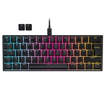 Corsair K65 RGB MINI 60% Mechanical Keyboard Red - Kompakt gamingtangentbord med Röda Cherry MX-brytare
