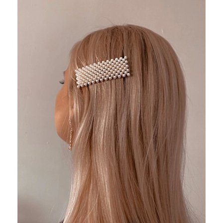 Hair clip with small beads