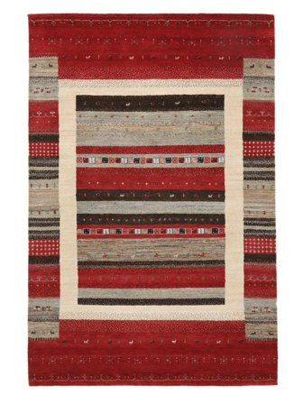 Triângulo Gabbeh Loribaft Tapete 167X251 Lã