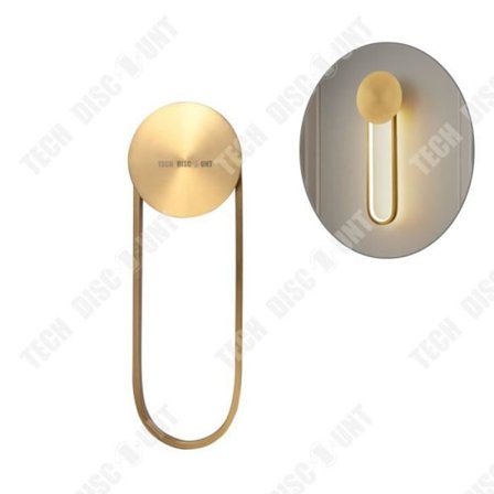 LED vägglampa - TD - U - Varmt ljus - Aluminium - 16x49CM